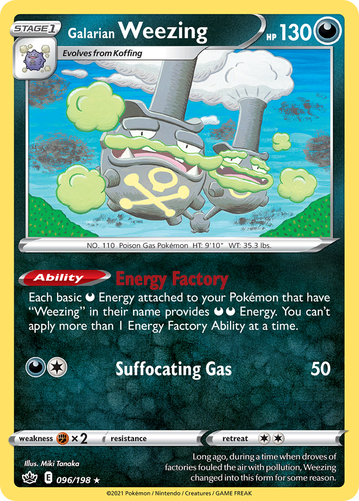 Chilling Reign Galarian Weezing #96/198