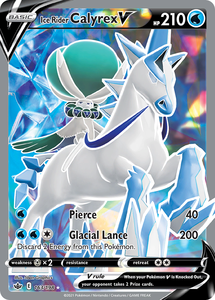 Chilling Reign Ice Rider Calyrex V #163/198
