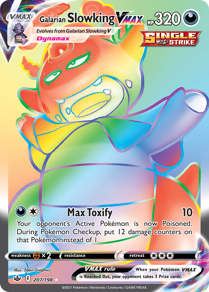 Chilling Reign Slowking VMAX #207/198