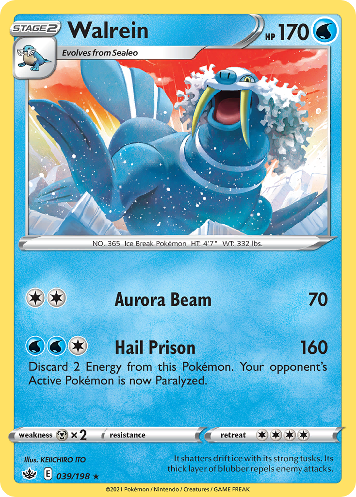 Chilling Reign Walrein #39/198