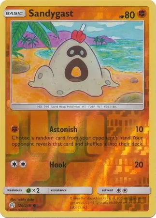 Cosmic Eclipse Sandygast #126/236 reverse holo