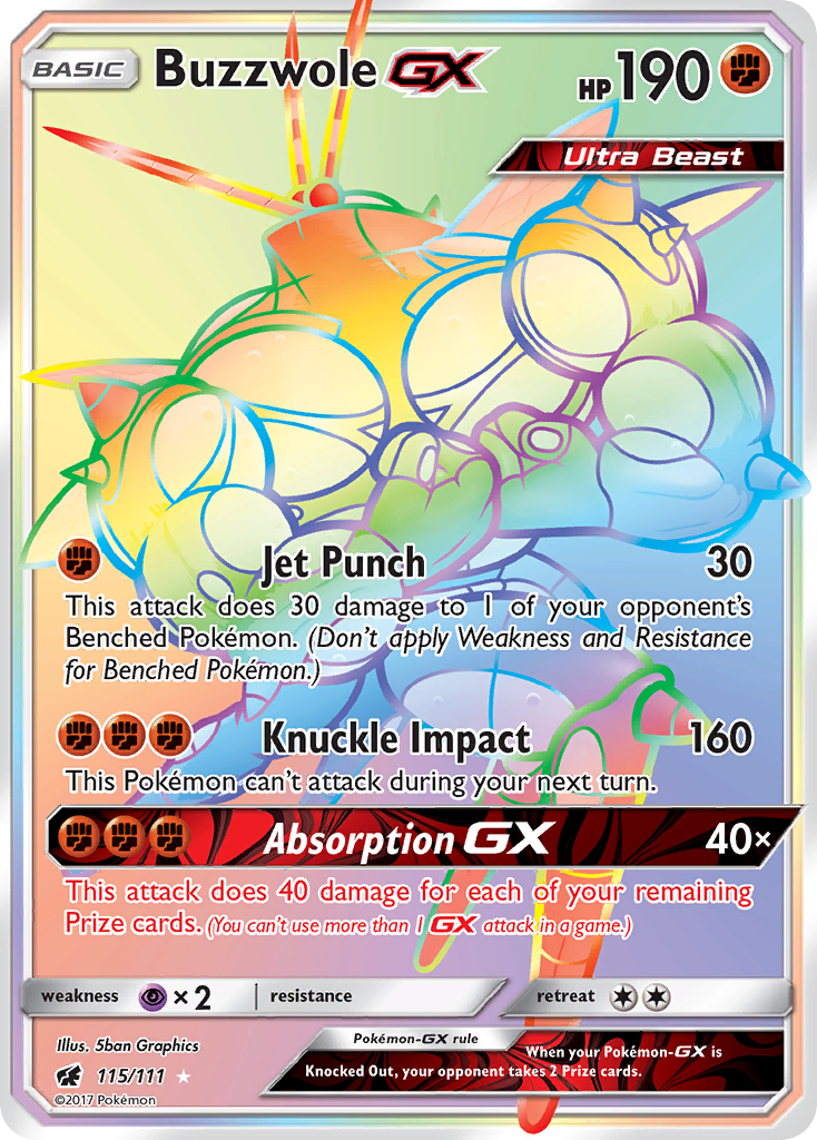 Crimson Invasion Buzzwole GX #115/111
