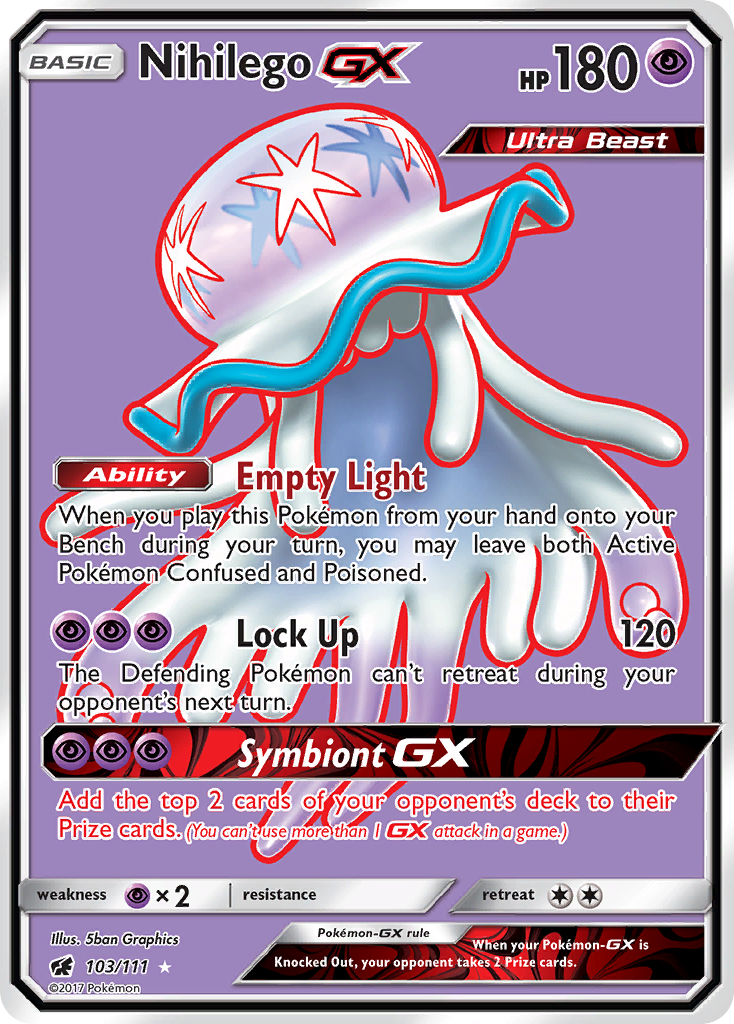 Crimson Invasion Nihilego GX #103/111