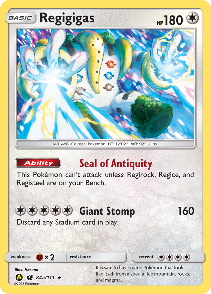 Crimson Invasion Regigigas #84a/111 Alternate Art