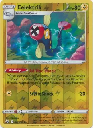 Crown Zenith Eelektrik #48/159 reverse holo