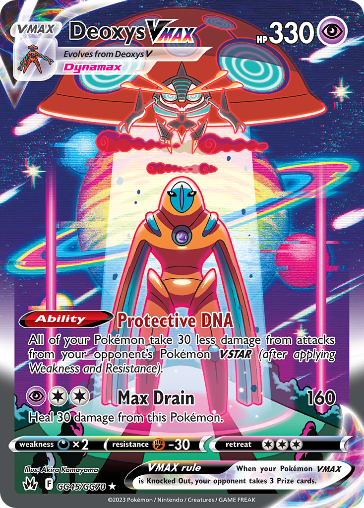 Crown Zenith Galarian Gallery Deoxys VMAX #GG45/70
