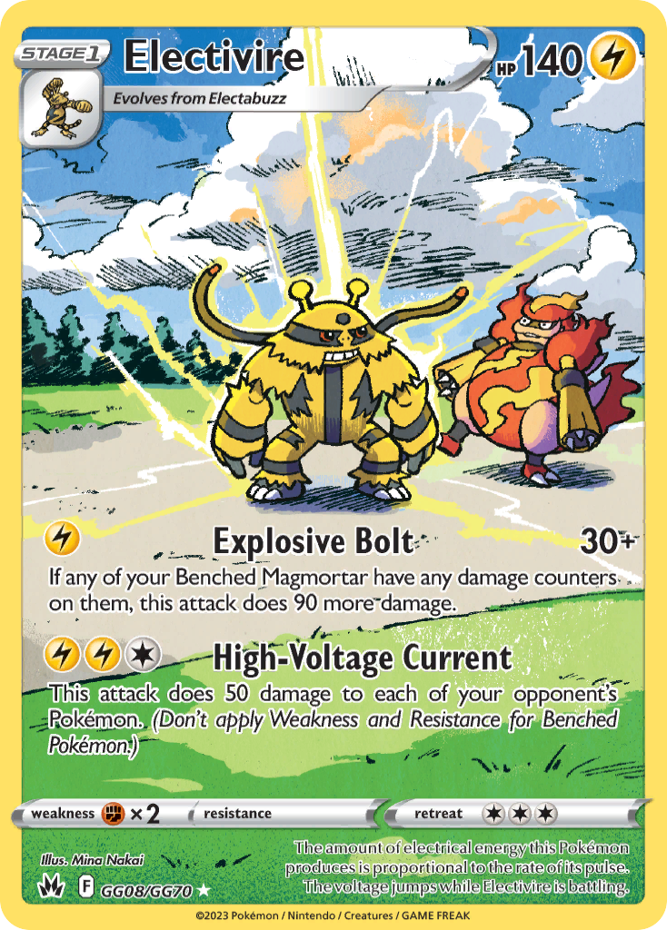 Crown Zenith Galarian Gallery Electivire #GG8/70