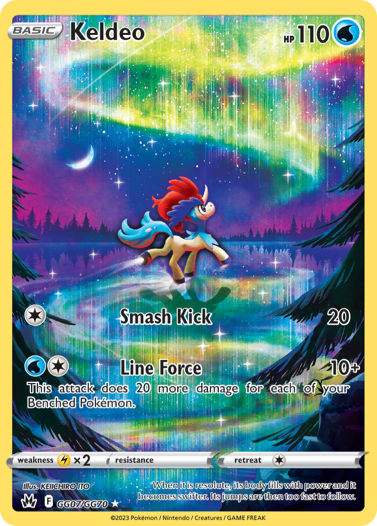 Crown Zenith Galarian Gallery Keldeo #GG7/70