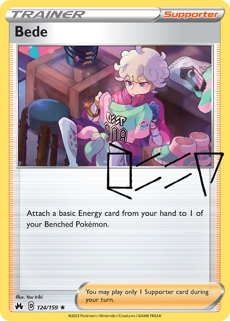 Crown Zenith Holo Bede #124/159
