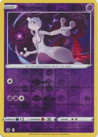 Crown Zenith Mewtwo #59/159 reverse holo