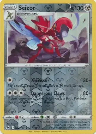 Crown Zenith Scizor #86/159 reverse holo