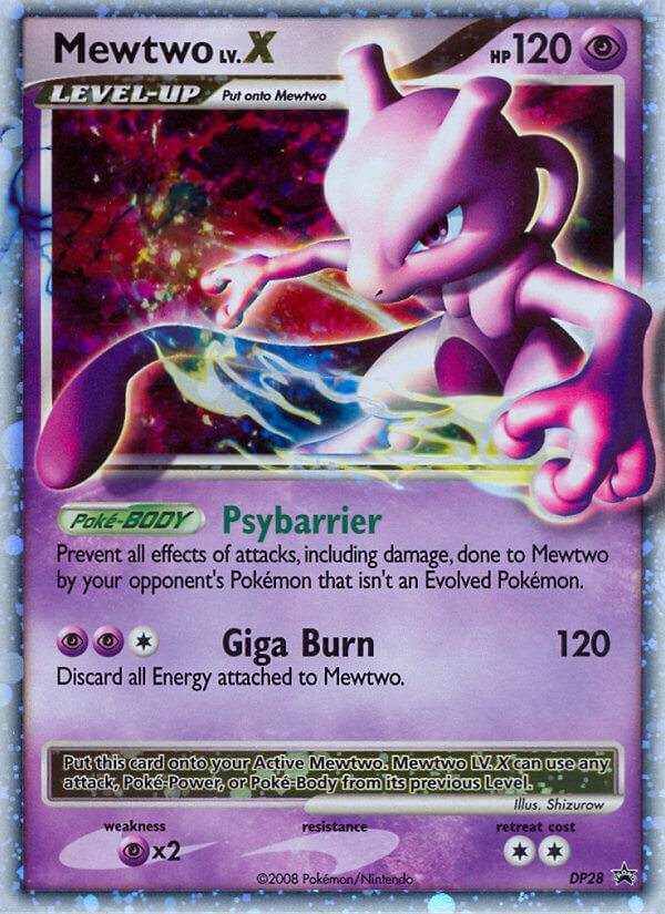 DP Black Star Promo Mewtwo LV.X #28