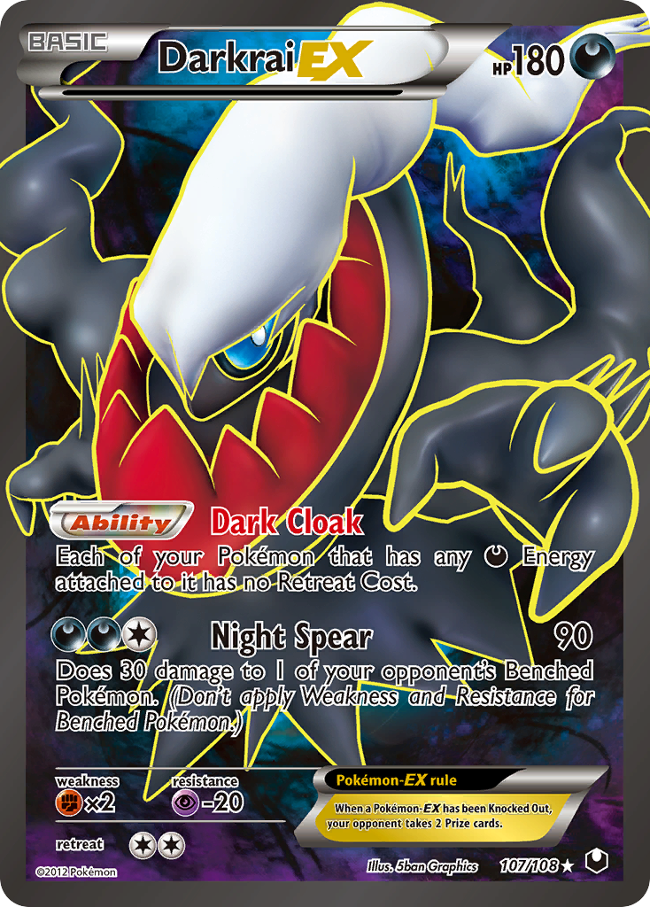 Dark Explorers Darkrai EX #107/108