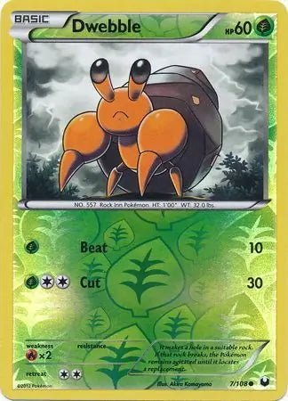 Dark Explorers Dwebble #7/108 reverse holo