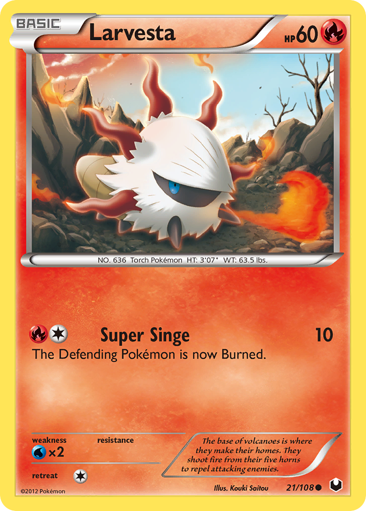 Dark Explorers Larvesta #21/108