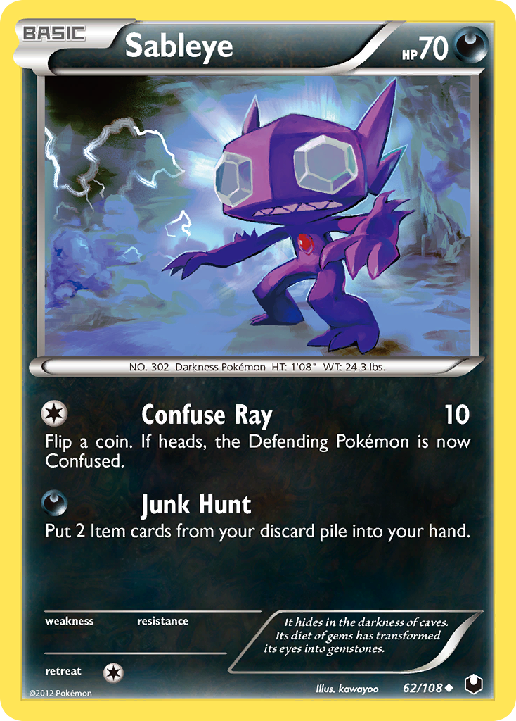 Dark Explorers Sableye #62/108