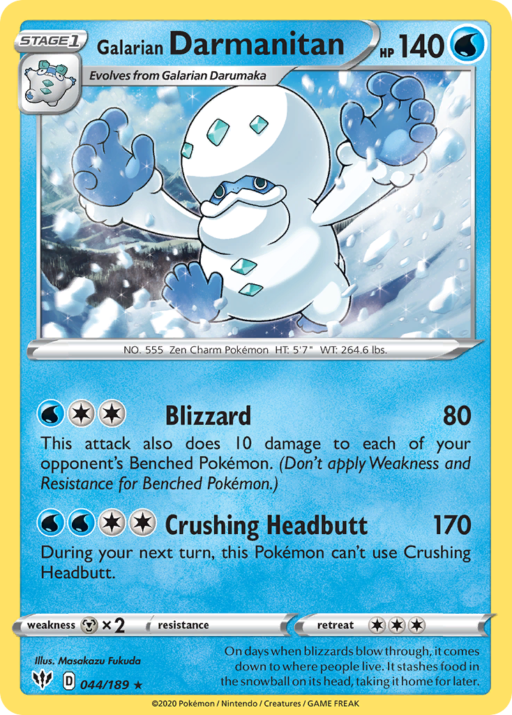 Darkness Ablaze Galarian Darmanitan #44/189