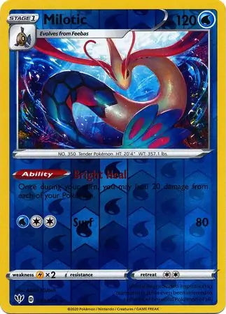 Darkness Ablaze Milotic #39/189 reverse holo