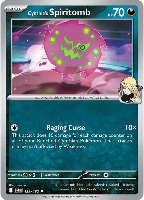 Destined Rivals Cynthia's Spiritomb #129/182