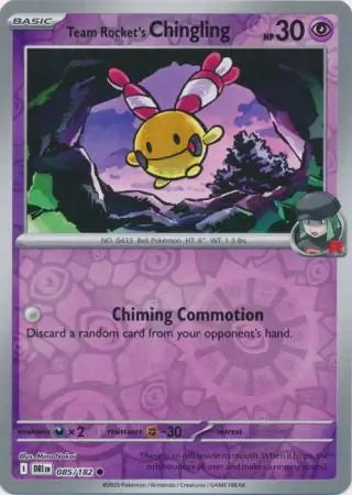 Destined Rivals Team Rocket's Chingling #85/182 reverse holo