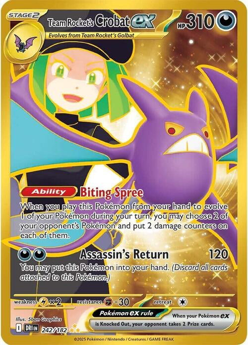 Destined Rivals Team Rocket's Crobat #242/182