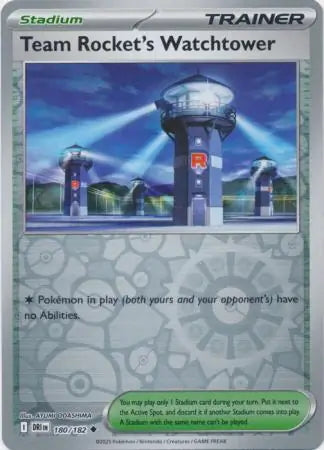 Destined Rivals Team Rocket's Watchtower #180/182 reverse holo