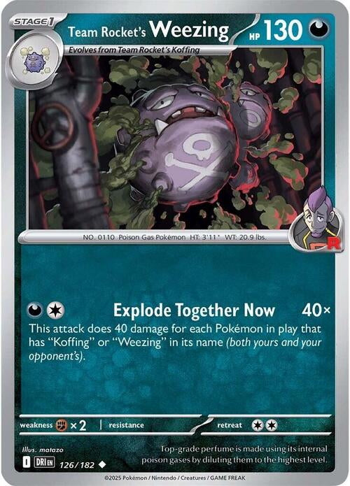 Destined Rivals Team Rocket's Weezing #126/182