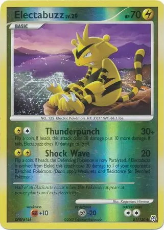 Diamond & Pearl Electabuzz #81/130 reverse holo