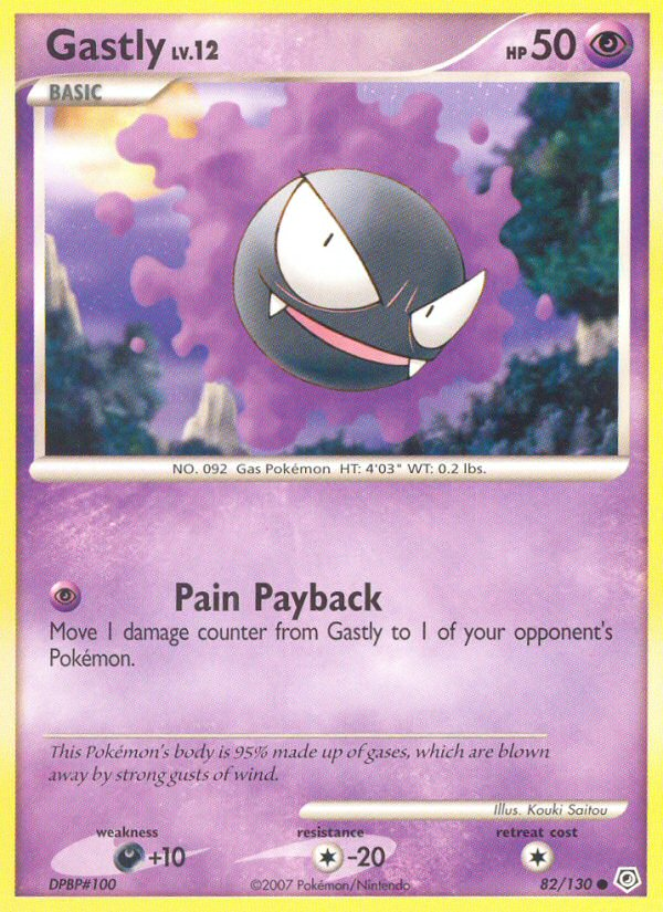 Diamond & Pearl Gastly #82/130