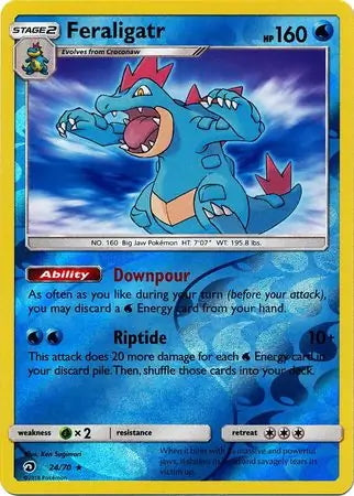 Dragon Majesty Feraligatr #24/70 reverse holo