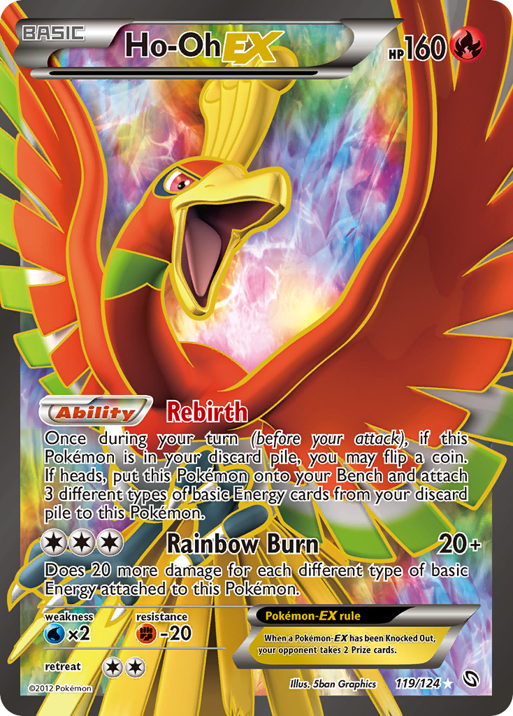 Dragons Exalted Ho-Oh EX #119/124