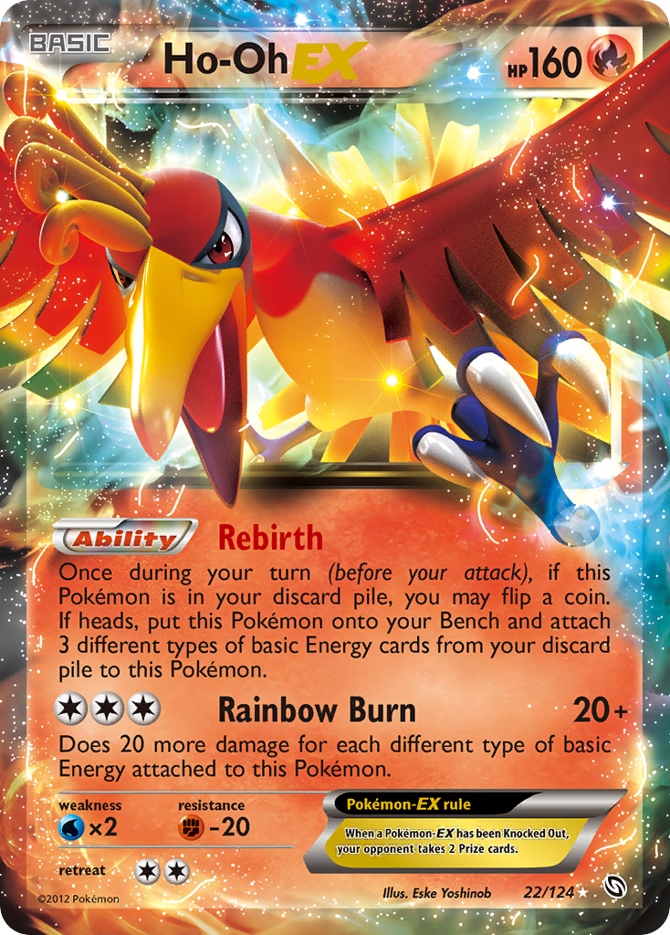 Dragons Exalted Ho-Oh EX #22/124