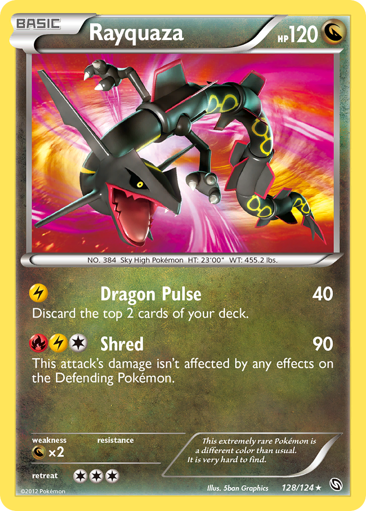 Dragons Exalted Holo Rayquaza #128/124