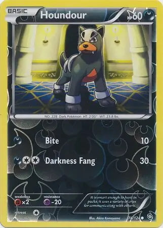 Dragons Exalted Houndour #74/124 reverse holo