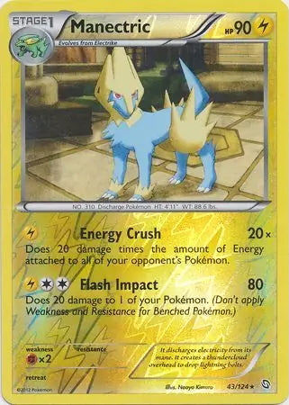 Dragons Exalted Manectric #43/124 reverse holo