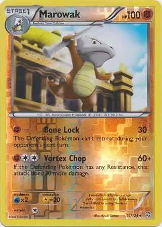 Dragons Exalted Marowak #61/124 reverse holo