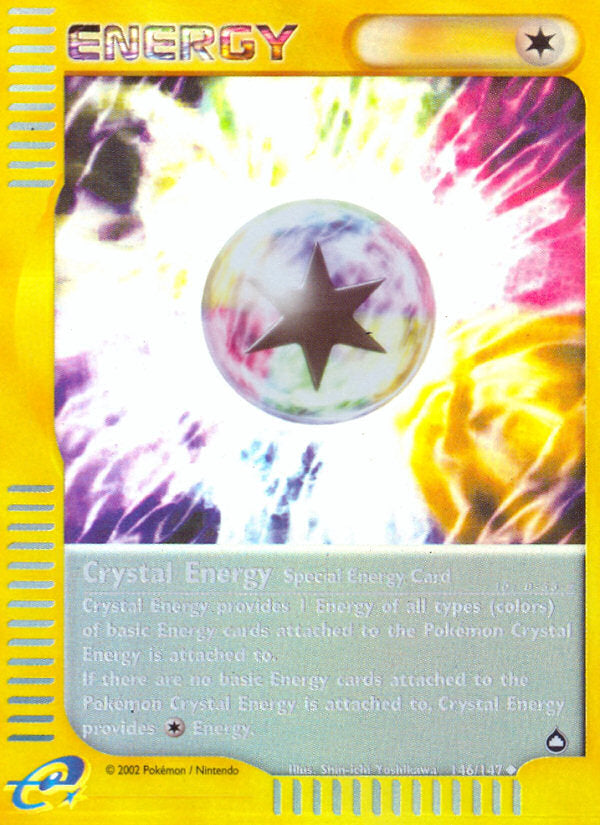 E-Series Aquapolis Crystal Energy #146/147 reverse holo