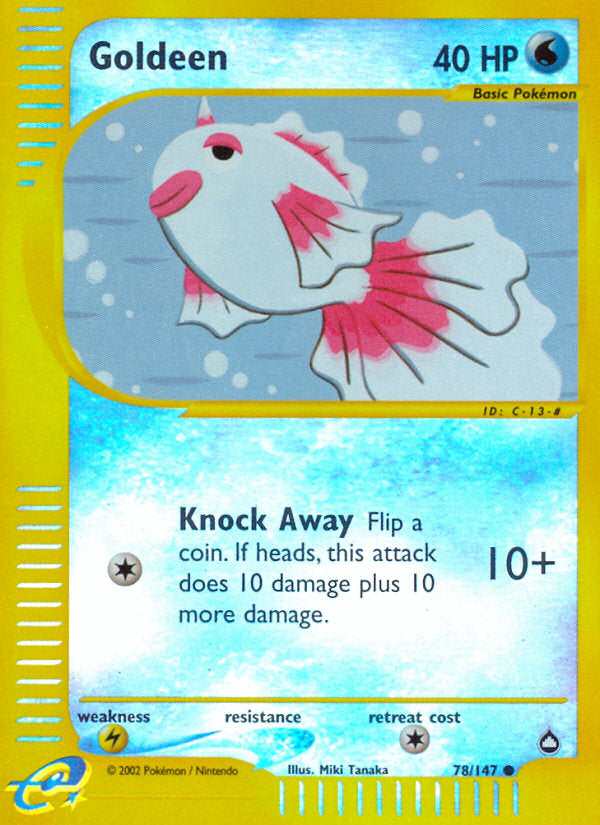 E-Series Aquapolis Goldeen #78/147 reverse holo
