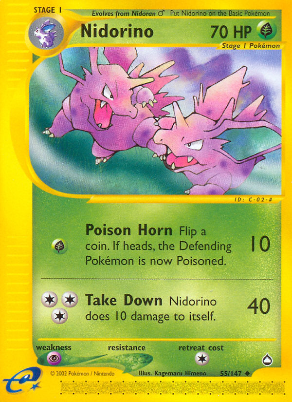 E-Series Aquapolis Nidorino #55/147