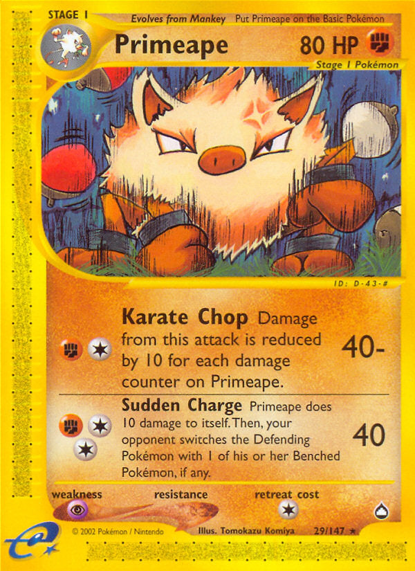 E-Series Aquapolis Primeape #29/147