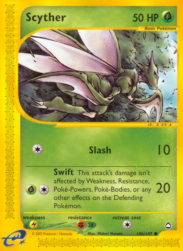 E-Series Aquapolis Scyther #106/147