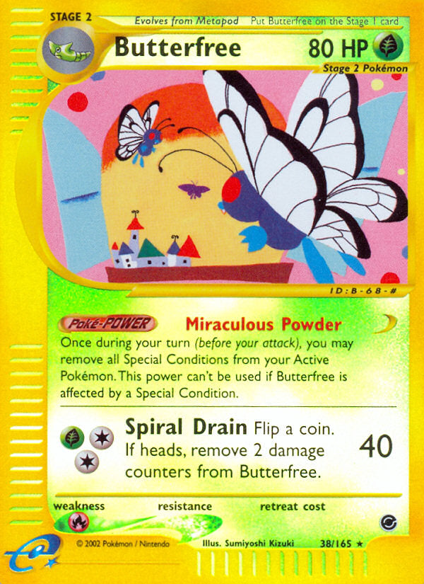 E-Series Expedition Butterfree #38/165 reverse holo