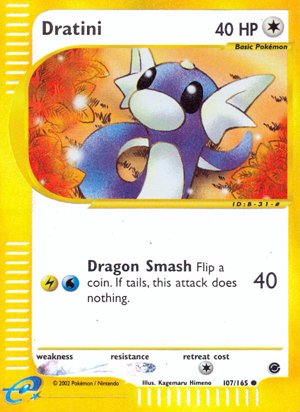 E-Series Expedition Dratini #107/165 reverse holo