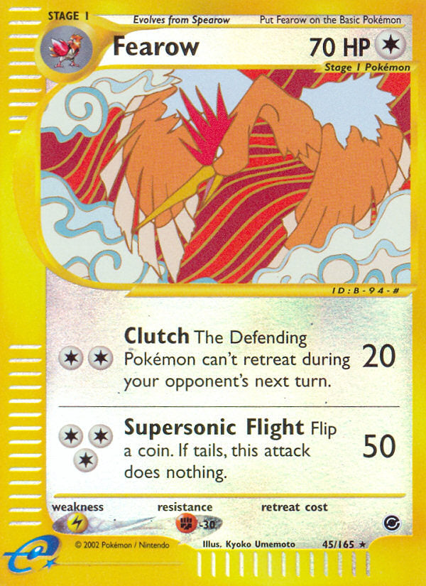 E-Series Expedition Fearow #45/165 reverse holo