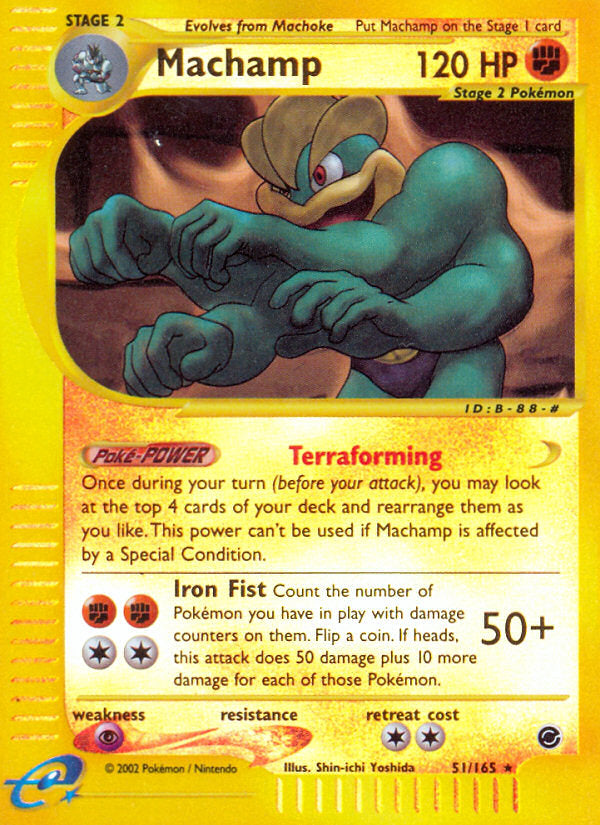 E-Series Expedition Machamp #51/165 reverse holo
