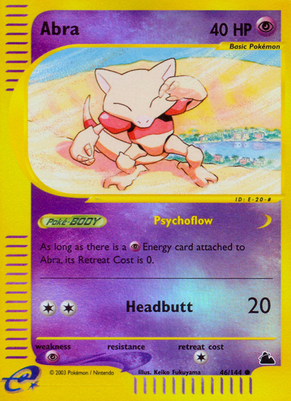 E-Series Skyridge Abra #46/144 reverse holo