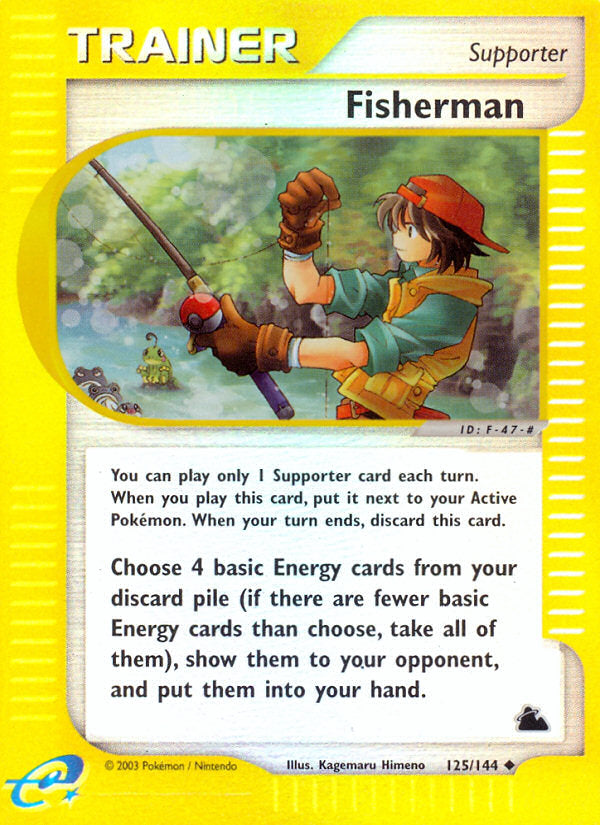 E-Series Skyridge Fisherman #125/144 reverse holo