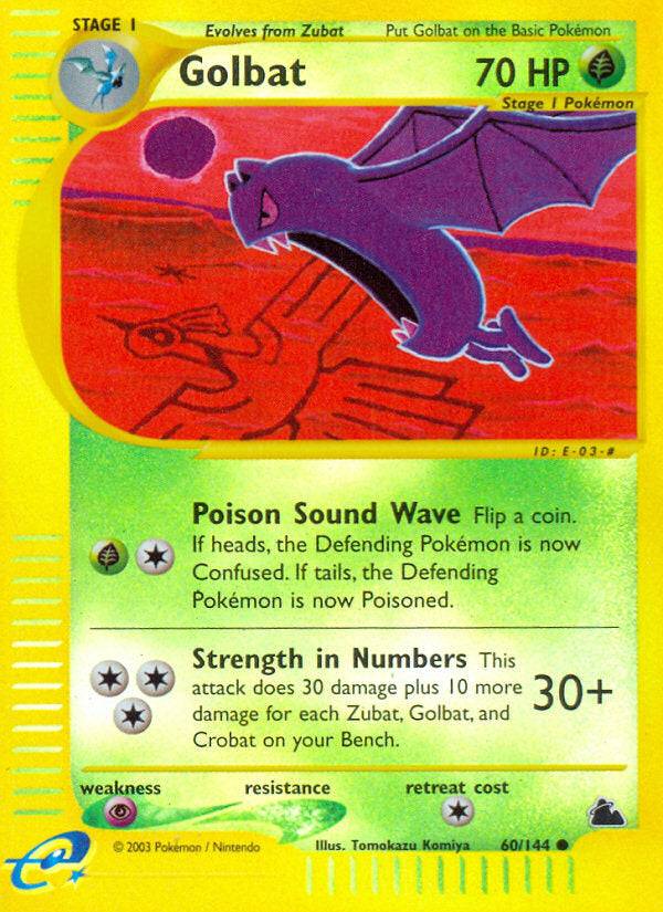 E-Series Skyridge Golbat #60/144 reverse holo