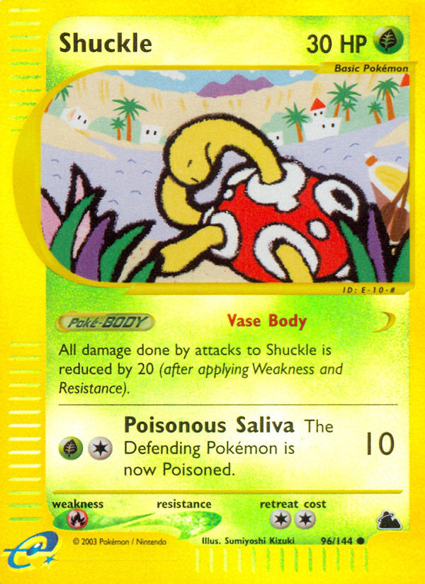 E-Series Skyridge Shuckle #96/144 reverse holo