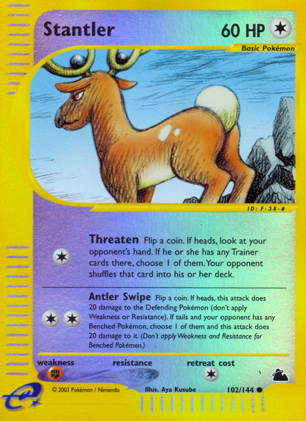 E-Series Skyridge Stantler #102/144 reverse holo